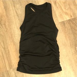 Lululemon Swiftly Tank ruched sides black